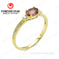 Tourmaline 18k oro amarillo nuevo anillo joyería